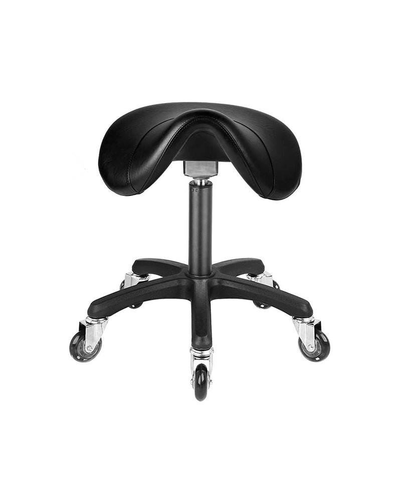 Saddle Black - Juoda balno kėdutė su juodu žvaigždės formos pagrindu