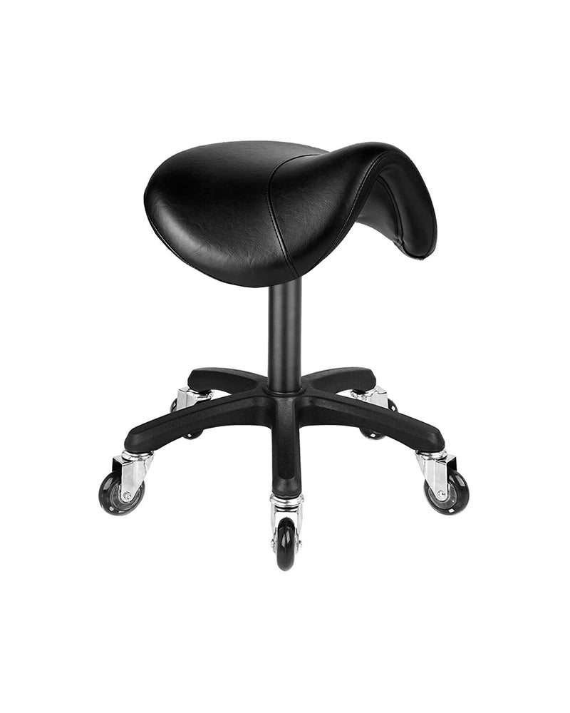 Saddle Black - Juoda balno kėdutė su juodu žvaigždės formos pagrindu