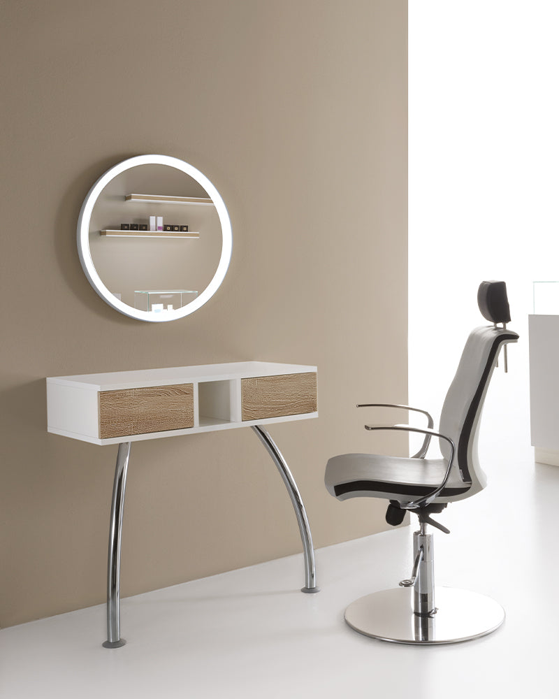 Make-up - Apvalus grožio ir kirpimo veidrodis - ø62cm
