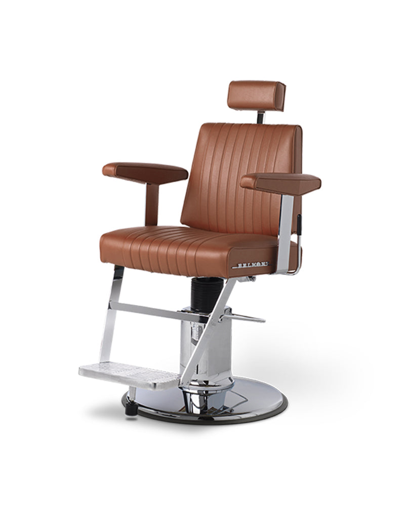 Dainty - Ruda barber kėdė iš nerūdijančio plieno