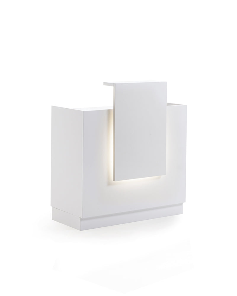 Light - Balta registratūros stalas