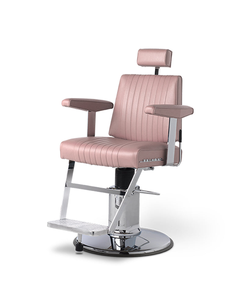 Dainty - Rožinė barber kėdė iš nerūdijančio plieno
