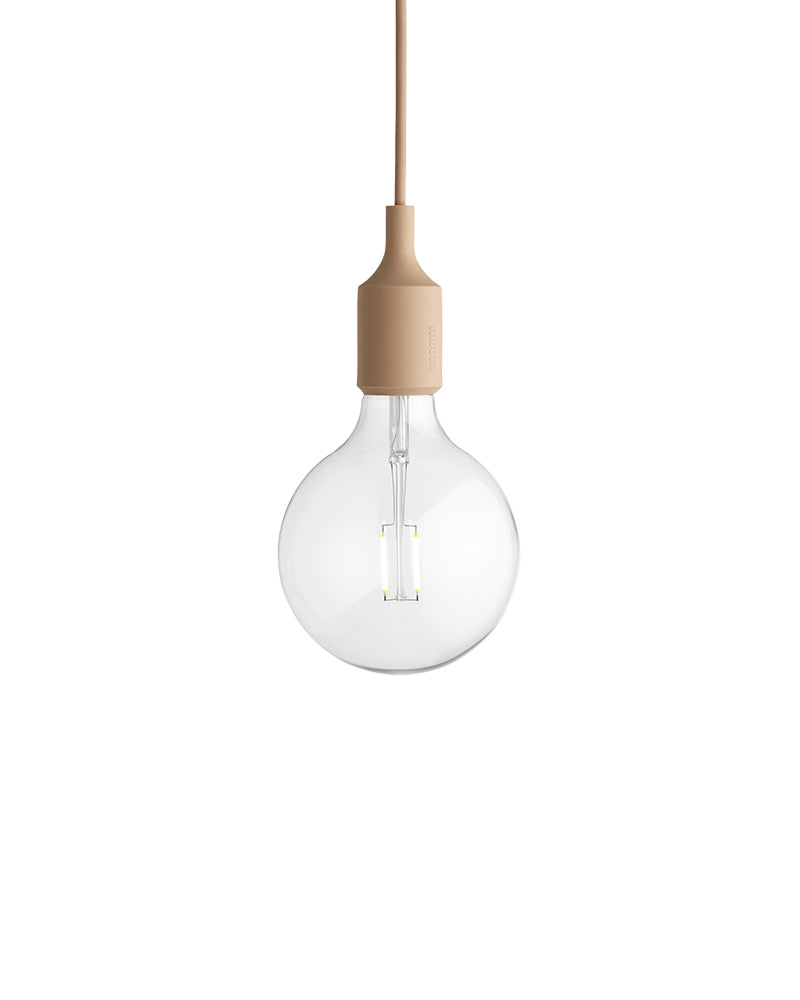 E27 LED - Smėlio spalvos lubų lempa