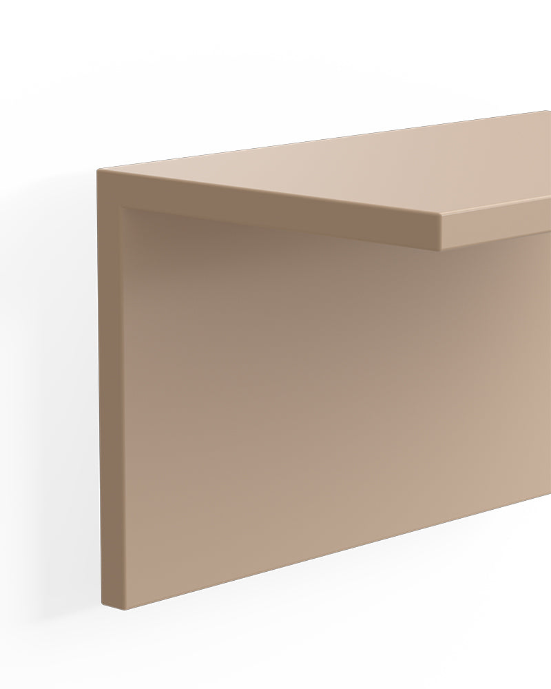 Display Cappuccino - 98cm lentyna iš kreminio melamino