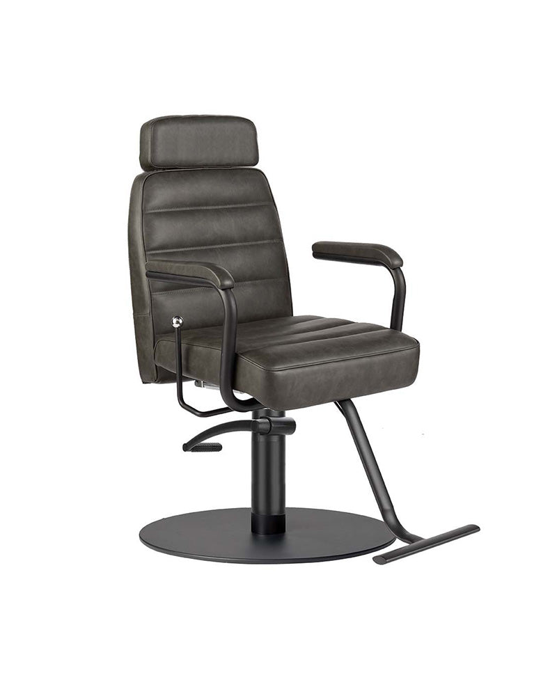Naomi Textured Black - Juoda makiažo kėdė