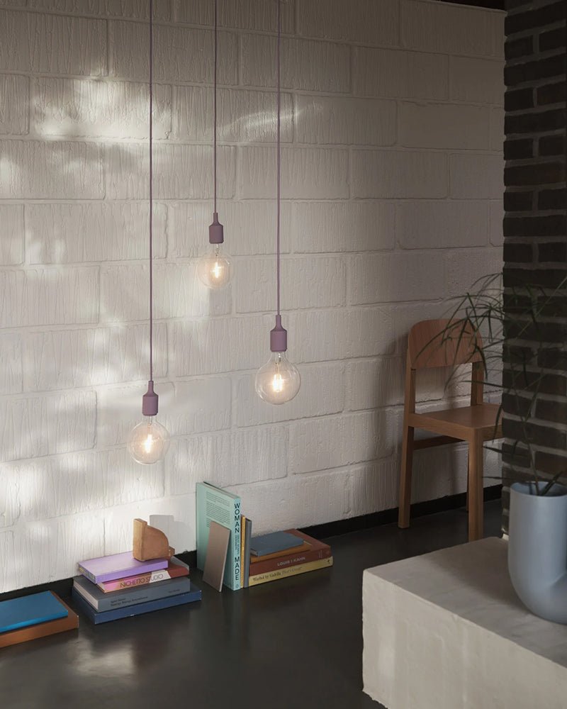 E27 LED - Juoda lubų lempa